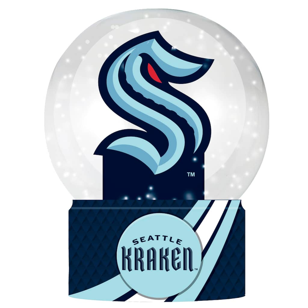 Seattle Kraken 5 in. Multicolor Glass Tabletop Snow Globe