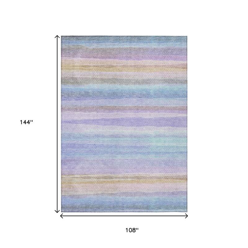 HomeRoots Striped Transitional Rectangle Outdoor Rug