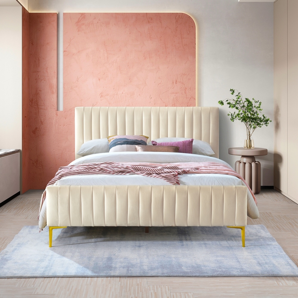 Marcella hot sale velvet bed
