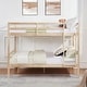 preview thumbnail 2 of 41, Full over Full Wooden Bunk Bed,High Guardrail,Ladder,Kids Teens,Dorm