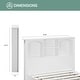 preview thumbnail 6 of 8, OS Home and Office Furniture Model 6011K Complete 4 Piece Bedroom Set in White