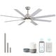 preview thumbnail 8 of 70, 52/66/72/84 Inch Smart Ceiling Fan with Light ,Wall Switch, APP Control,Dimmable LED,8 Blades