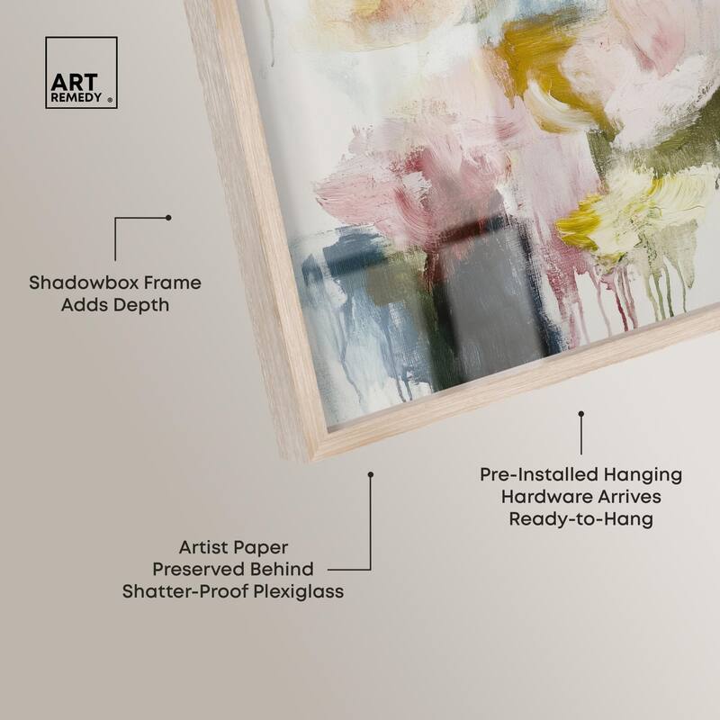 Dripping Colors I Shadowbox by Art Remedy