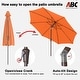 preview thumbnail 5 of 4, ABCCANOPY 9FT Patio Umbrella with Push Button Tilt