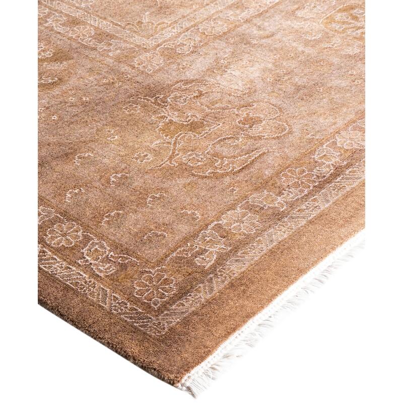 Overdyed One-of-a-Kind Hand-Knotted Area Rug - Beige - 9' 2" x 12' 2"