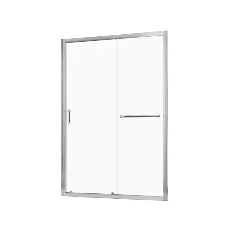 48"/60" x 72" Single Sliding Framed Shower Door - 48" x 72" - Chrome