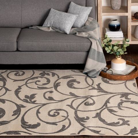 Loomaknoti Tecopa Karmtalina White Area Rug