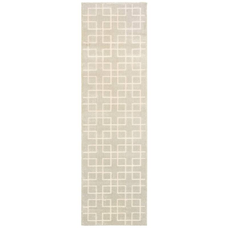 Vista Home Elance Geometric Trellis Heathered Area Rug