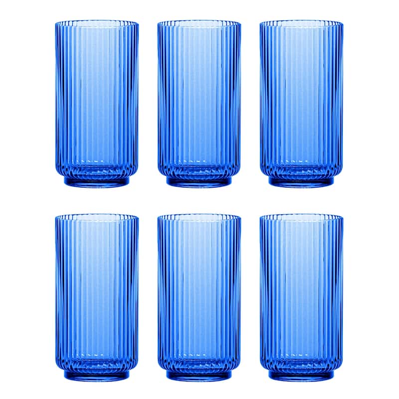 Abode Homewares Mesa Acrylic Drinking Glass - 22 oz - Set of 6