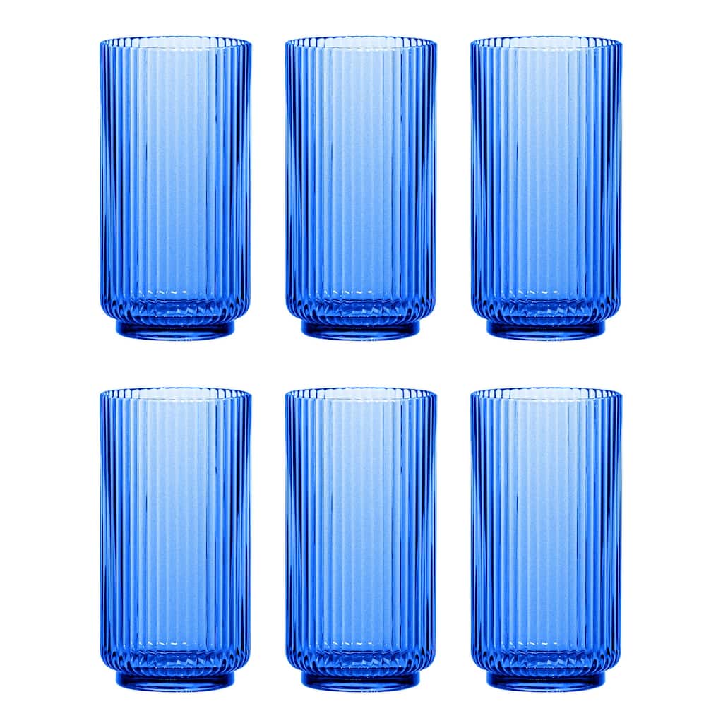 Abode Homewares Mesa Acrylic Drinking Glass - 22 oz - Set of 6
