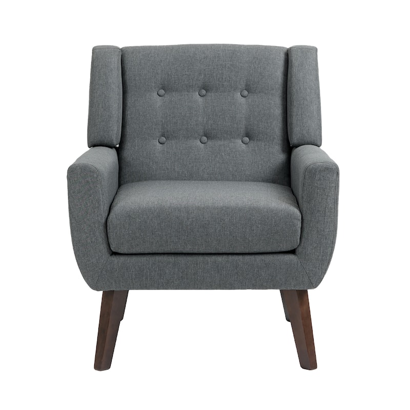 3-Piece Tufted Linen Armchair and Loveseat Set
