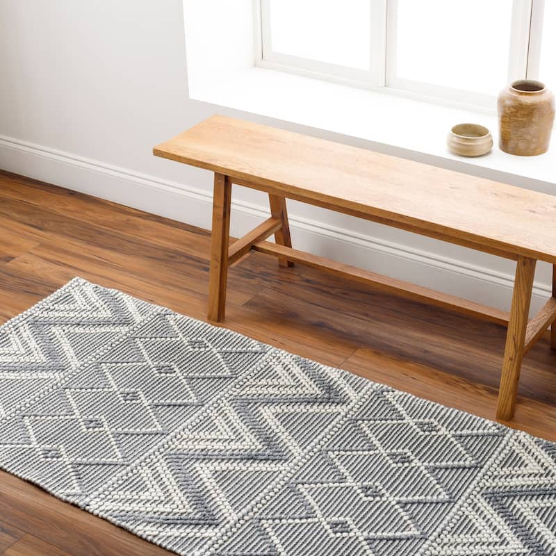 Khloe Country Area Rug - 2' 6" x 8' - Gray/Beige