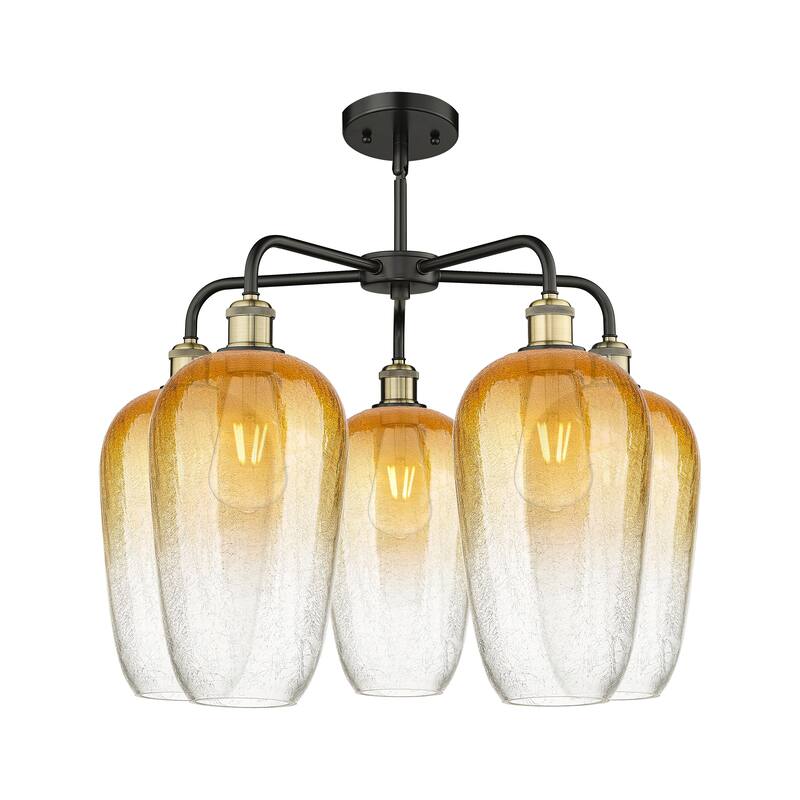 Innovations Lighting Endless Possibilities Ballston - Brookhaven Flute - 5 Light 26" Stem Hung Chandelier