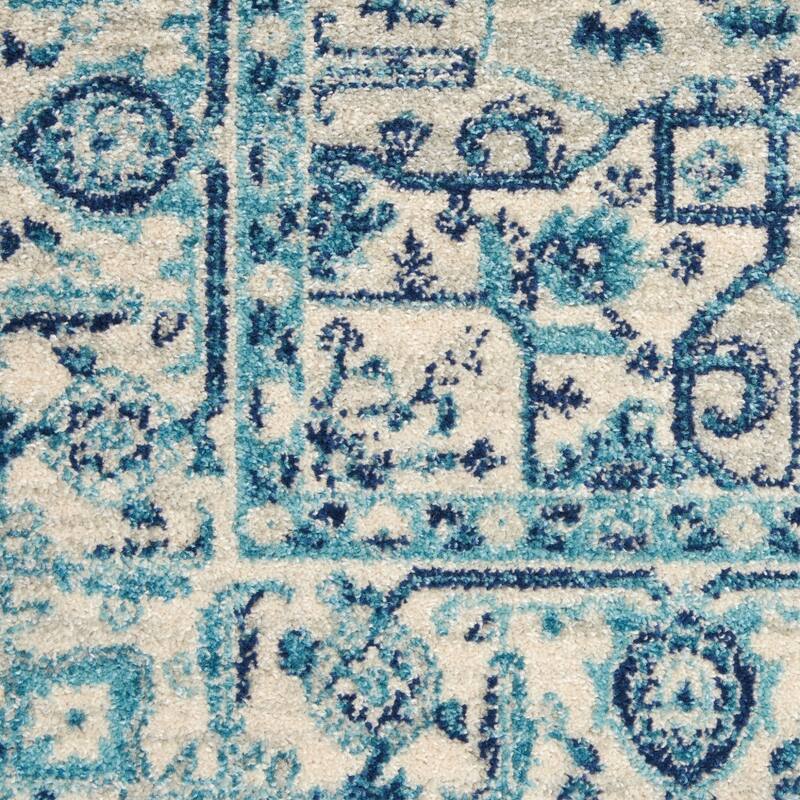 HomeRootsFloral Medallion Transitional Rectangle Area Rug - 108' X '72' X '0.5