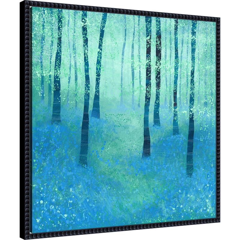 Bluebell Woodland by Nic Squirrell Framed Canvas Wall Art Print