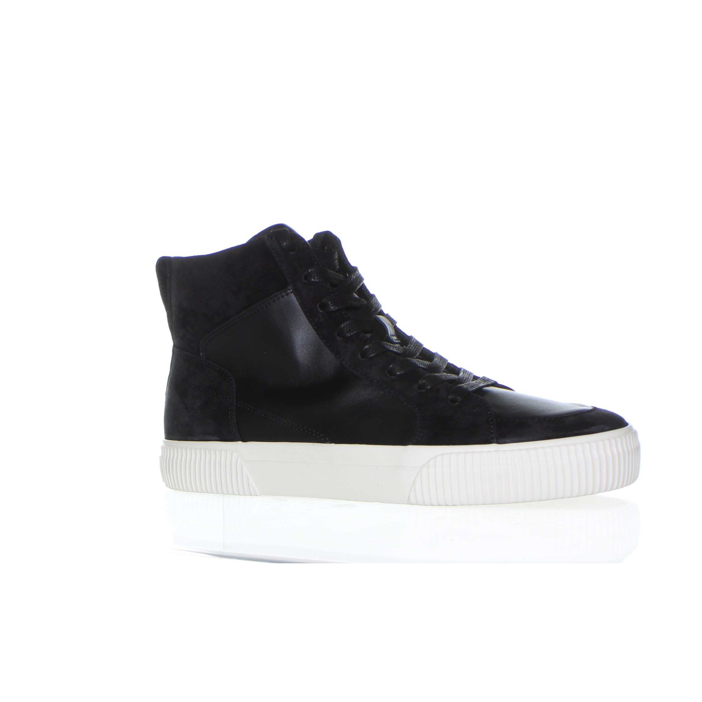 vince black high top sneakers