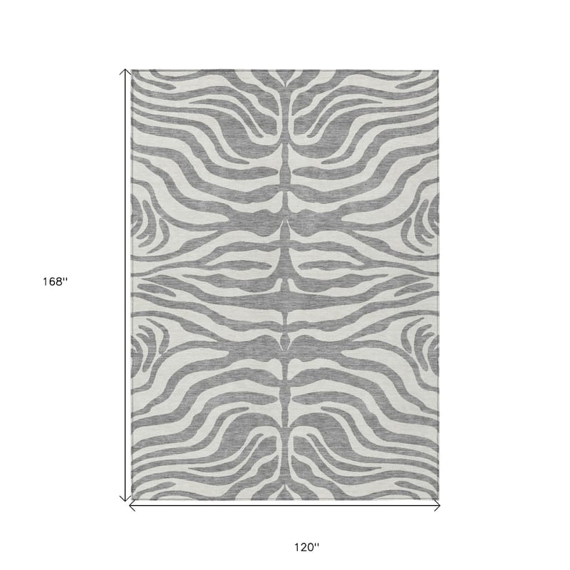 HomeRoots Animal Print Transitional Rectangle Outdoor Rug