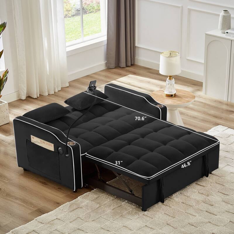Adjustable Backrest Multifunctional Sofa Bed 3 Lengths Available