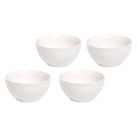 Snowflake Border Christmas Bowl Set of 4