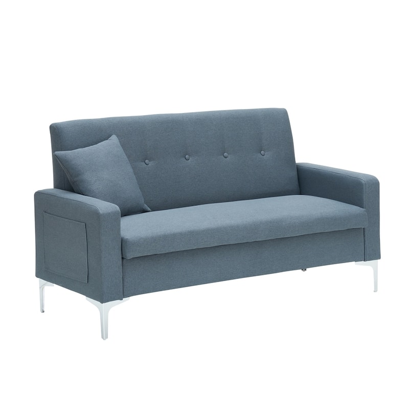 57" Modern Loveseat Sofa with Storage for Living Room