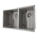 preview thumbnail 3 of 7, ZLINE Undermount Double Bowl Sink in Stainless Steel with Bottom Grid