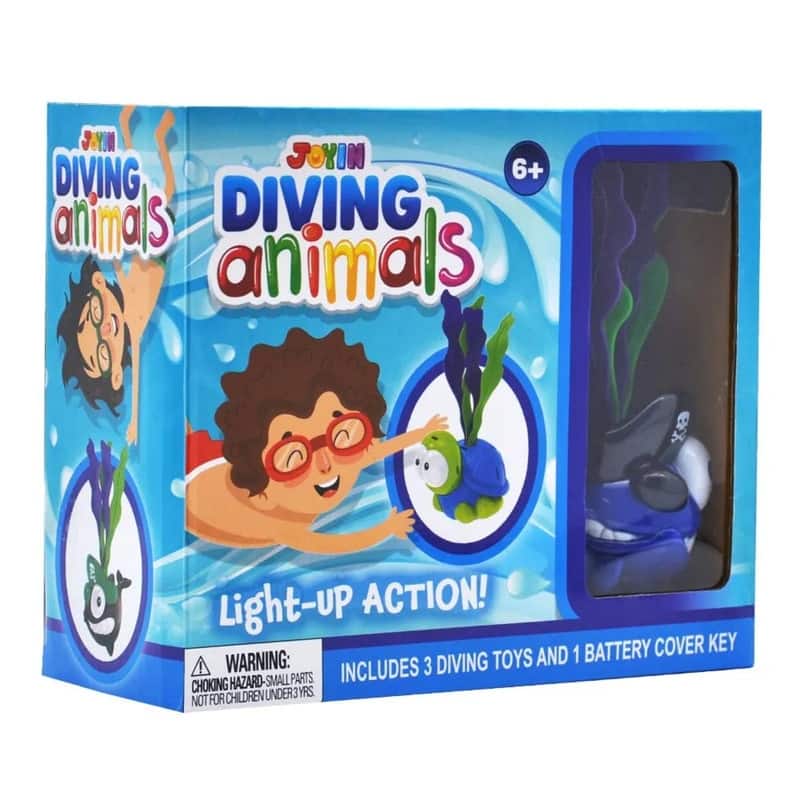 Syncfun 3 Pack Light-up Diving Pool Toys Set, Turtle Shark Seaweed - 4 ...