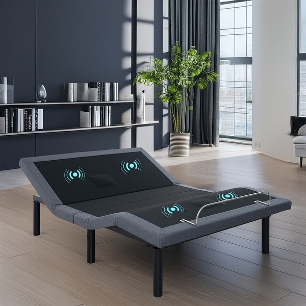 Adjustable Bed Base Frame with Zero Gravity Positioning Massage Options and Independent head and Foot Incline Adjustments Bed Bath Beyond 37121938