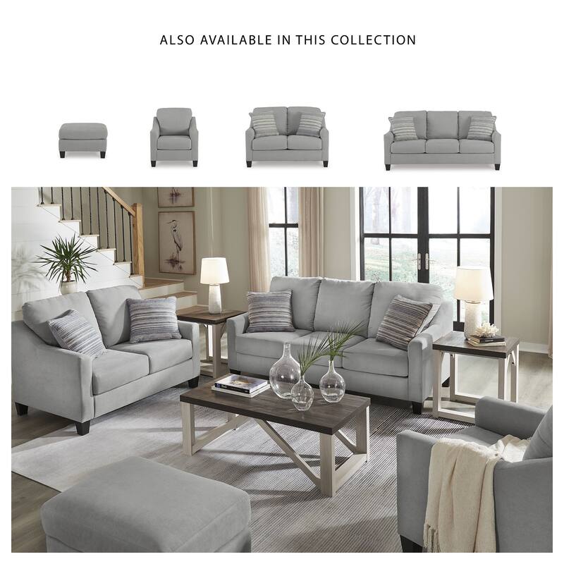Signature Design by Ashley Adlai Gray Loveseat - 57"W x 39"D x 40"H