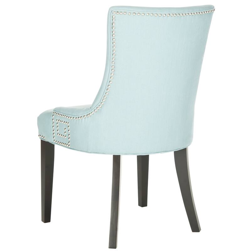 SAFAVIEH Louisa Taupe Linen Fabric Dining Chair (Set of 2) - 22.2" x 25.6" x 35.8" - 22"W x 26"D x 36"H