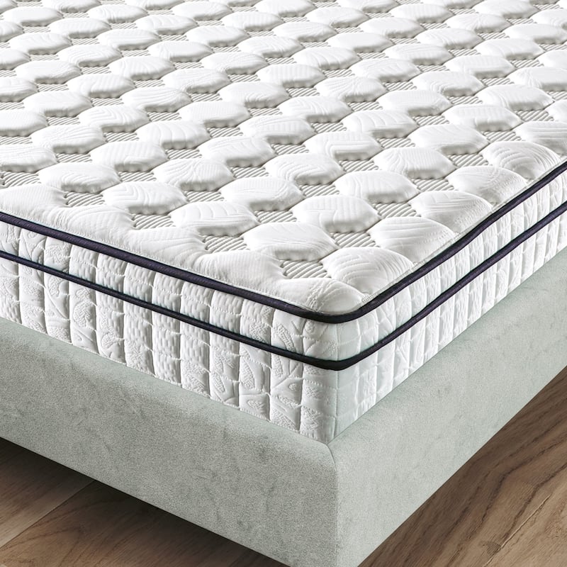 Assembled in USA - 12" Diamond Hybrid Mattress Pocket Coil and Cool Gel Memory Foam