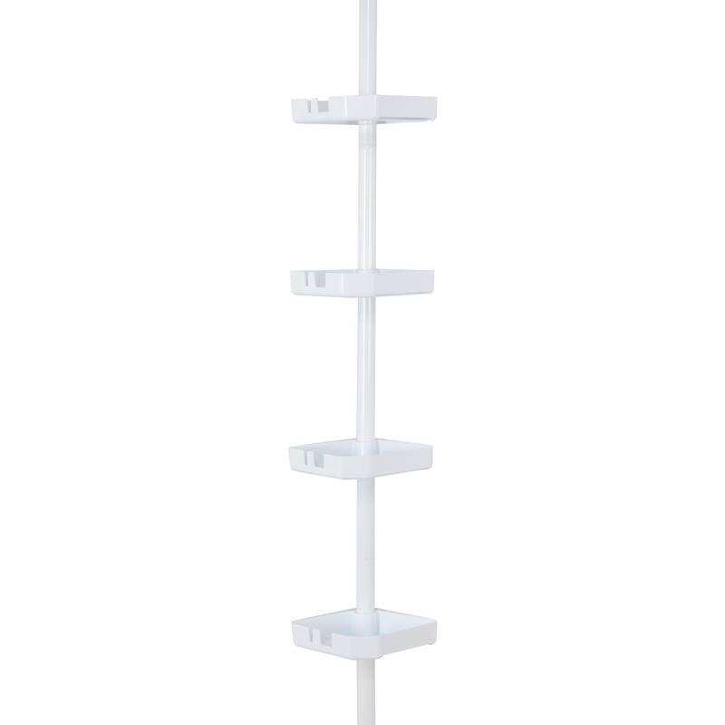 Bath Bliss 4 Tier Tension Corner Shower Organizer Caddy