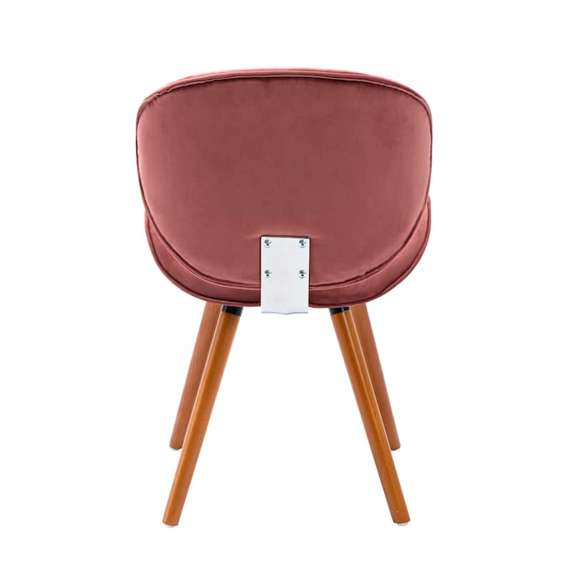 Porthos Home Vigo Dining Chair, Velvet Seat & Back, Beechwood Legs