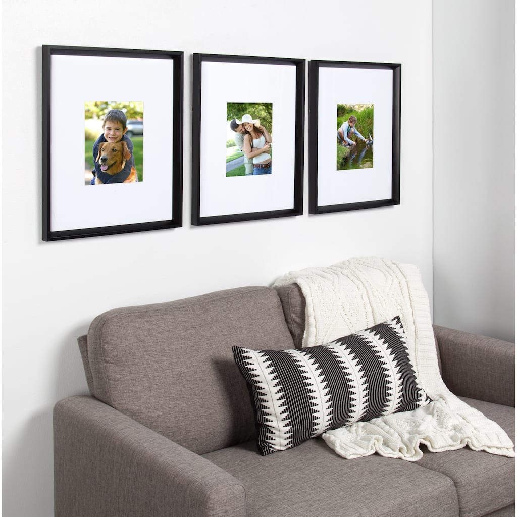 Kate and Laurel Calter 3-Piece Matted Wall Picture Frame Set