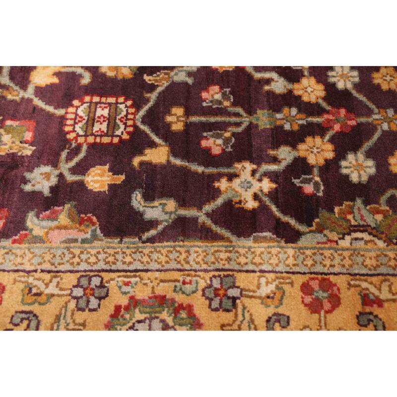 ECARPETGALLERY Hand-knotted Jamshidpour Dark Burgundy Wool Rug - 4'0 x 6'3