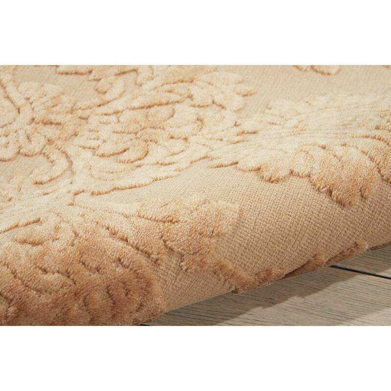 Nourison Graphic Illusions Traditional Vintage Hi Low Damask Area Rug
