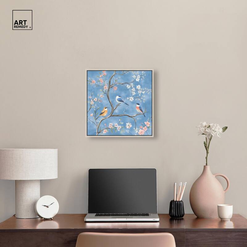 Birds in the Branches II Canvas by Art Remedy