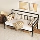 preview thumbnail 3 of 14, Garvee Modern Twin Daybed with Classic Headboard, Metal Sofa Bed Frame Heavy Duty Steel Slats Support