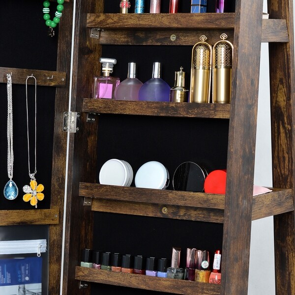 Full Length Mirror 360ยฐ Swivel Jewelry Cabinet - Bed Bath Full Length Mirror 360ยฐ Swivel Jewelry Cabinet - Bed Bath