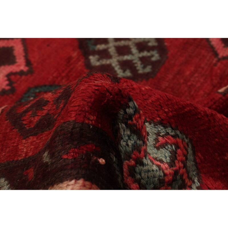 ECARPETGALLERY Hand-knotted Melis Vintage Red Wool Rug - 3'10 x 6'0