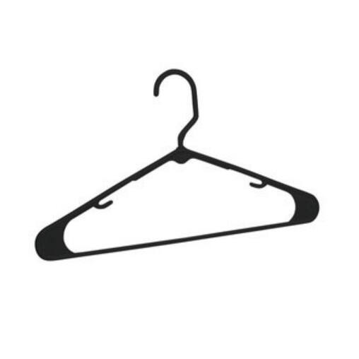 Homz 6808bk10 14 Plastic Tubular Hangers Black Overstock 14589601