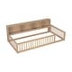 preview thumbnail 11 of 10, Brown Wood Twin XL Size Daybed with USB Ports and Storage Shelves, Box Spring Not Required