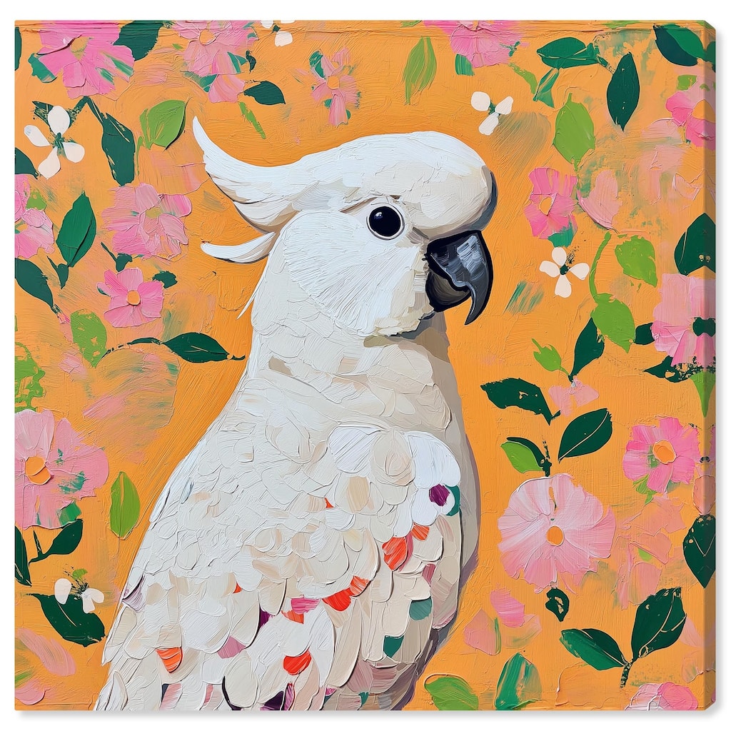 White Cockatoo II Canvas by Art Remedy, Gallery Wrapped
