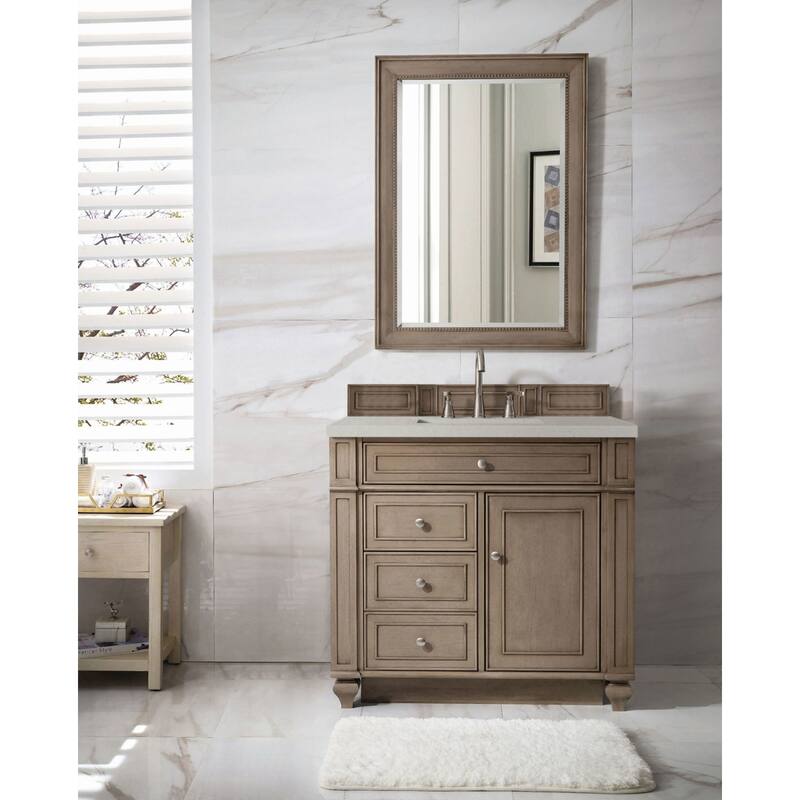 James Martin Vanities 157-V36-3LDL Bristol 36" Single Basin Walnut