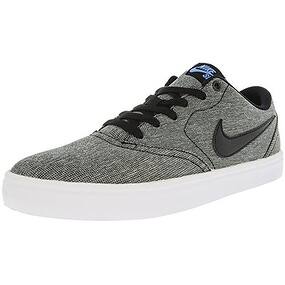 Shop Nike Sb Check Solarsoft Canvas Black Black White Photo Blue Overstock 20976132