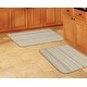 preview thumbnail 53 of 53, Garland Rug Carnival Striped Durable Indoor Area Rug 2 Piece Set - Random Earth Tone