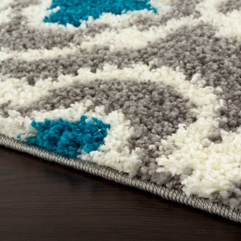 Porch & Den Touro Trellis Shag Area Rug