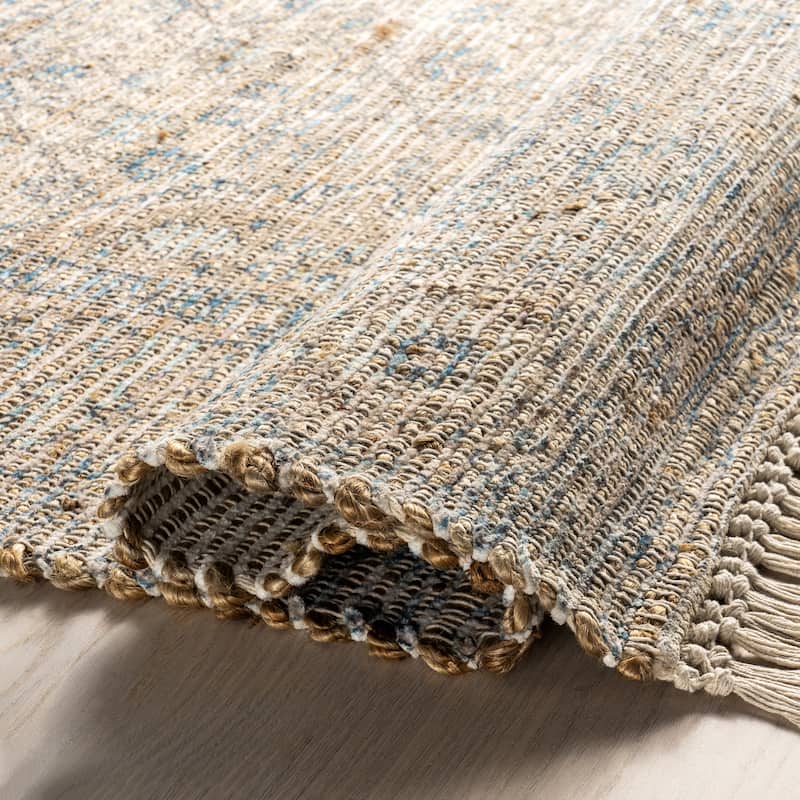 Lennox Persian Medallion Tassel Area Rug