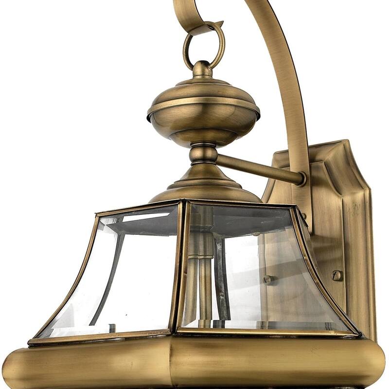 Roseto Gaines 3 Light 23" Tall Outdoor Wall Sconce with Clear Glass