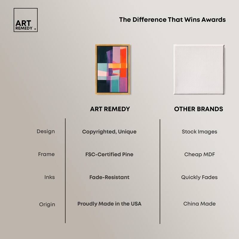 Color Blocks II Canvas by Art Remedy