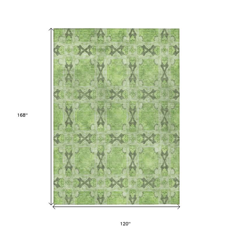 Alnaso Lush Floral Weather Resistant Timeless Fusion Outdoor Rug